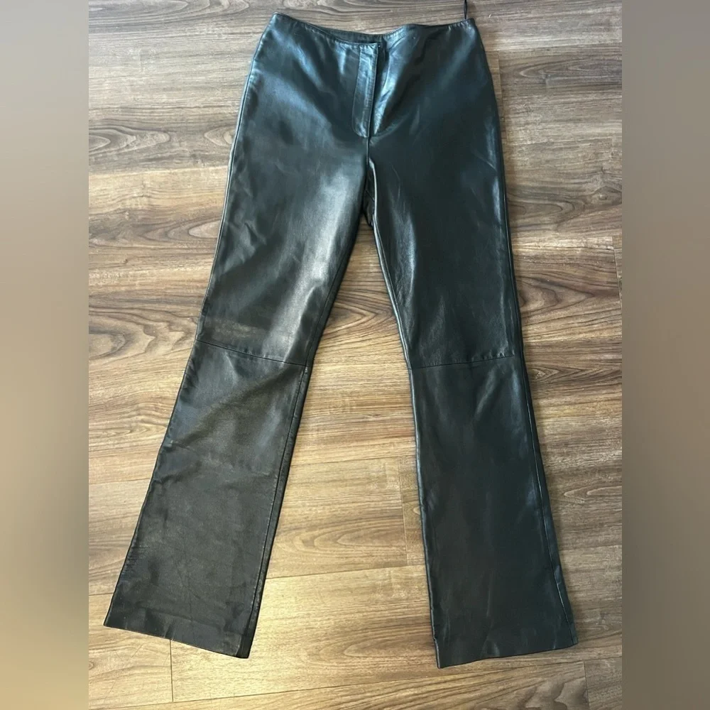 Mair Flair Leather Flare Pants